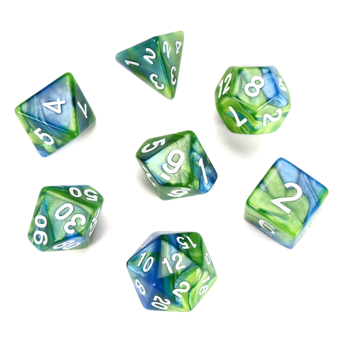 7Pcs//Set Role Playing Polyhedral Metal Dice For DND RPG MTG Tabletop Game Toys