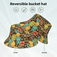 thumbnail image 6 of Balery Robot and Monsters Sun Hats for Men Women Bucket Hat UPF 50+ Buckey Hat Boonie Hat Foldable UV Protection Hiking Beach Fishing Summer, 6 of 9