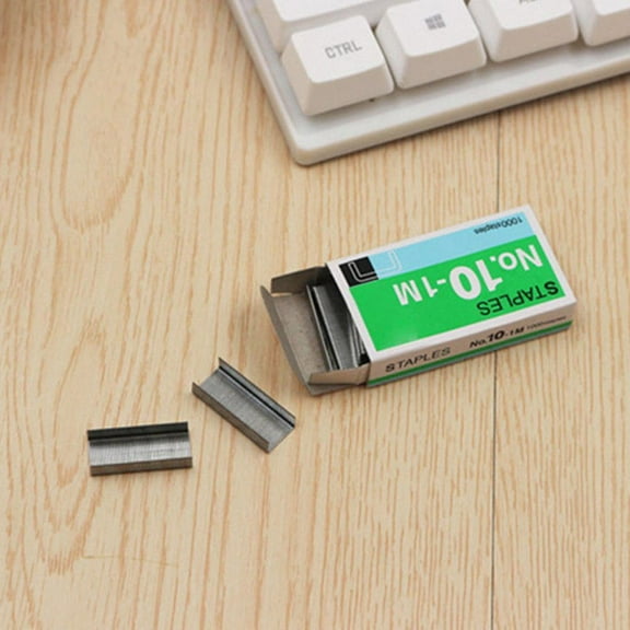 Misterolina 1000pcs SIZE NO 10 Staples Box For Desktop Stapler Metal Tap R9X4 N