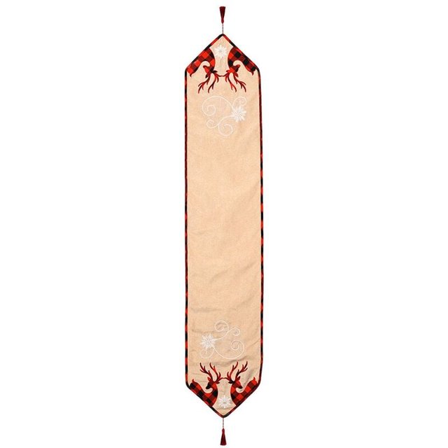 Camino de mesa con diseño de alce navideño, decoración de mesa de café, mantel individual, nuevo ambiente, decoración para fiestas, cenas, hogar