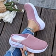 thumbnail image 5 of OOOUM Mesh Mesh Sneakers For Women Comfortable Cushioned Slip On Shoes Breathable Casual Lightweight Walking Shoes Pink US:6.5, 5 of 5