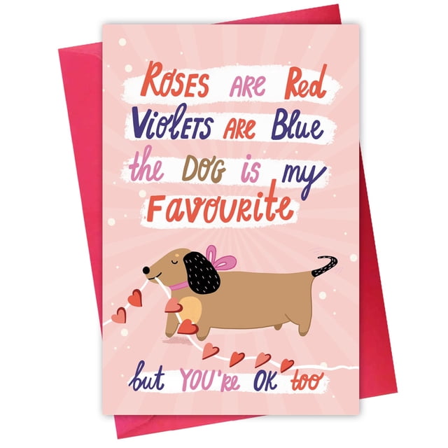 Tarjeta de San Valentín Ygyhiey Dachshund Dog Lover Owners