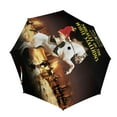 thumbnail image 1 of Miracle des Étalons Blancs Parapluie Semi-Automatique Pliable, 1 of 5
