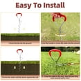 thumbnail image 6 of Dog Stake and Tie Out Cable with Spring for Medium Large Dog - Red, 125lbs 30ft, 6 of 7