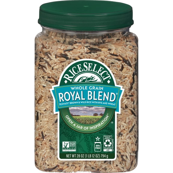 RiceSelect Royal Blend Whole Grain Rice, 28 oz Jar