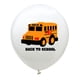 thumbnail image 3 of KAKOWELY Juego de 15 globos de 12 pulgadas para el regreso a clases, globos de látex con impresión de autobús escolar, globos decorativos para fiestas escolares (dorados), 3 of 4