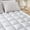 White, variant on Vccoem Cooling Mattress Topper Twin White, Extra Thick Quilted Mattress Pad, Deep Pocket Fit, Breathable Plush Bed Topper, Hypoallergenic