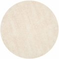 thumbnail image 5 of SAFAVIEH Harvey Solid Plush Shag Area Rug, White, 6' x 6' Round, 5 of 7