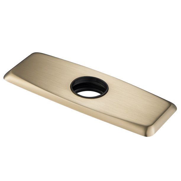 Deck Plate for Bathroom Faucet in Brushed Gold