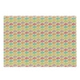thumbnail image 1 of Flip Flop Cutting Board, Minimalist Style Repeating Pattern Pairs of Colorful Sandals Diagonal Arrangement, Decorative Tempered Glass Cutting and Serving Board, Large Size, Multicolor, by Ambesonne, 1 of 1