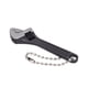 thumbnail image 1 of Llave de Media Luna Con Llavero, Llave de Acero Galvanizada, Ajustable, Portátil, Profesional, De Alta Dureza, Mini Llave para El Hogar Industrial, 1 of 7
