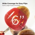 thumbnail image 4 of Kitchen Mama WaltzGrip Platinum Silicone Pancake Spatula Turner (Red), 4 of 8