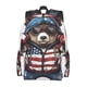 thumbnail image 2 of Disketp Patriotic Boxing Bear Art Mochila Escolar de Gran Capacidad y Peso Ligero, Mochila de Viaje Ideal para Escuela, Trabajo y Uso Diario, Cómoda y con Estilo, 2 of 8