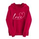 thumbnail image 4 of RKSTN Valentine Gift Woem's Valentines Heart Print Hoodies Plus Size Drawstring Hooded Sweatshirt Top Womens Casual Solid Overszied Graphic Printed Loose Comfy Hood Fall Spring Clothes, 4 of 6