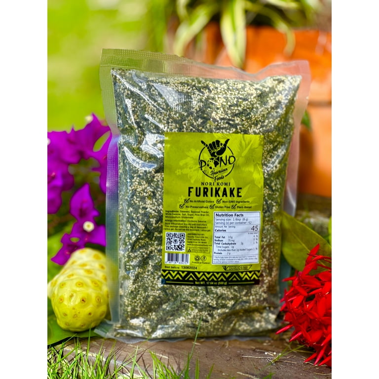 NORIKO極美品*ホコモモラ* 若草グリーン*ナイロンジャケット Pono Hawaiian Premium - Nori Komi Furikake - Japanese Rice Topping