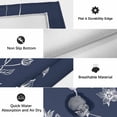 thumbnail image 6 of Navy Blue White Floral Outdoor Rug for Patio/Deck/Porch, Non-Slip Large Area Rug 3 x 5 Ft, Abstract Art Summer Botanical Indoor Outdoor Rugs Washable Area Rugs, Reversible Camping Rug Carpet Runner, 6 of 8