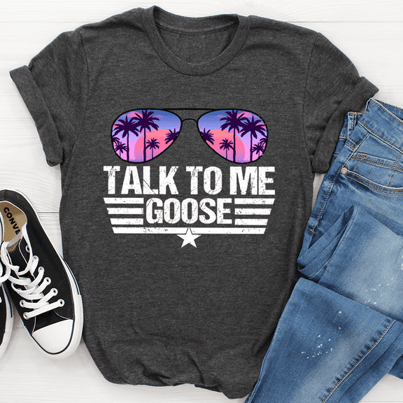 Talk to Me Goose Tee Athletic Heather S Peachy Sunday T-Shirt