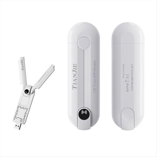 Módem USB 4G, Enrutador WiFi de Doble Antena con Ranura para Tarjeta SIM, Módem WiFi de Alta Velocidad de 150 Mbps, Versión