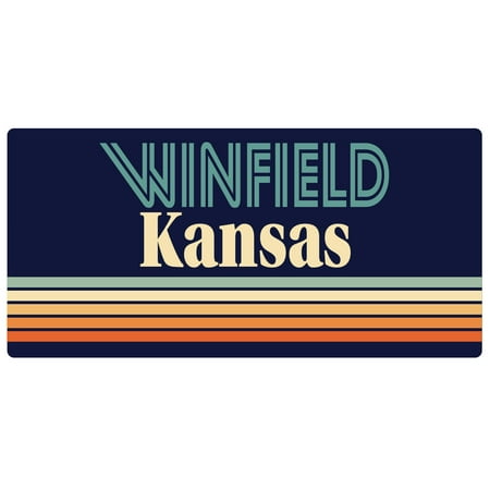 

Winfield Kansas 5 x 2.5-Inch Fridge Magnet Retro Design