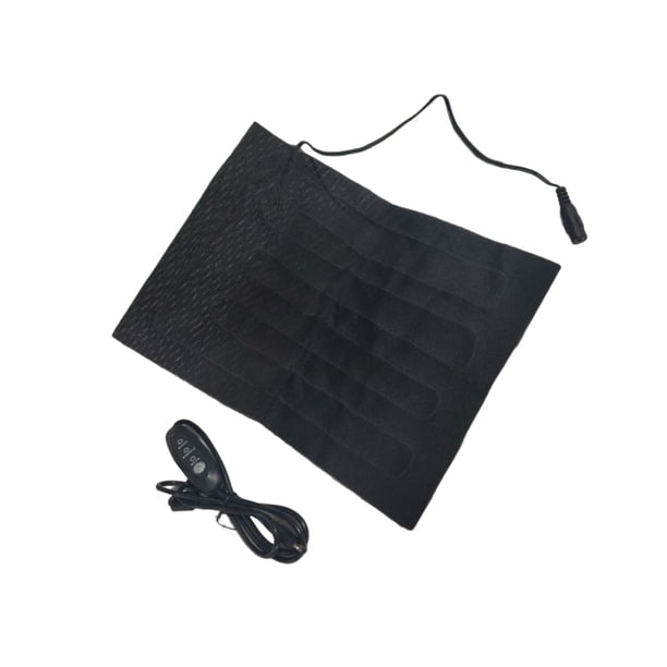 Eigraketly Almohadilla de calefacción eléctrica USB 3 modos calentador térmico silla de viaje cintura Abdomen vientre invierno otoño estera de carpas