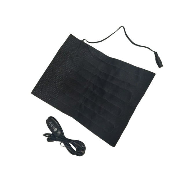 Wosthever Almohadilla de calefacción eléctrica USB 3 modos calentador térmico silla de viaje cintura Abdomen vientre invierno otoño estera de carpas