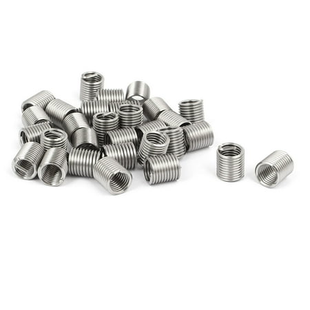 

M8x1.25mmx2D 304 Stainless Steel Helicoil Wire Thread Insert 30pcs