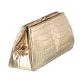 thumbnail image 3 of Jason Wu Croc-Embossed Leather Clutch, Gold, 3 of 4