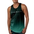 thumbnail image 2 of BUWTTED Men's Tank Tops Slim Fit Sleeveless Casual Summer Workout Muscle Shirt Breathable Stretchable Athletic Activewear Green Shirt M, 2 of 4