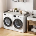 thumbnail image 4 of YUSAZENS 54 Inch Single Layer Laundry Countertop, MDF Board, Heavy Duty Utility Shelf for Washer Dryer Laundry Room Storage Gray, 4 of 8