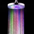 thumbnail image 4 of Mistaha Automatic 8 L-EDs 7 Colors Changing Light Shower H-ead Round Circle Design Bath Sprinkler for Bathroom Washroom Portable, 4 of 8