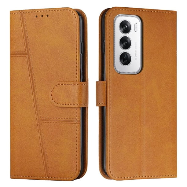 Funda Flip para FOXDOCK OPPO Reno 12 5G – Carcasa delgada y resistente a impactos con soporte para uso diario y profesional