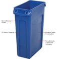 thumbnail image 6 of Slim Jim 3540 Durable Space Saving 23 Gallon Plastic Recycling Container, Blue, 6 of 9