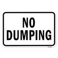 thumbnail image 1 of SignMission A-1218-25086 12 x 18 Po Panneau en Aluminium - Pas de Dumping, 1 of 1