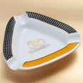 thumbnail image 4 of Cigar ashtray ceramic large diameter 3-pack cigarette trough European living room decoration gift box containing cigar ash,骏马墨绿, 4 of 13