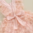 thumbnail image 5 of Bagilaanoe Newborn Baby Lace Romper Dress 3D Flower Fly Sleeve Bodysuit Headband 6M 12M 18M 24M Infant A-line Tulle Princess Dresses, 5 of 8
