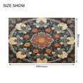 thumbnail image 2 of Ryvnso Bohemian Medallion Floral Bathroom Shaggy Rugs Toilet Rectangle Mat Soft Contour Rug 24"x16", 2 of 9