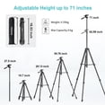 thumbnail image 4 of Trípode para cámara Tripod Jishane 71 con soporte remoto inalámbrico para teléfono, 4 of 6