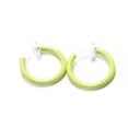 thumbnail image 2 of Glow Hoop Rings Green Pair Spring Action Non-Piercing Fake Septum Lip Ear Nose, 2 of 2