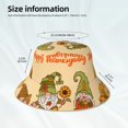 thumbnail image 3 of Bingfone Gnomes Happy Thanksgiving Bucket Hat for Men Women,Packable Reversible Printed Sun Hats,Fisherman Outdoor Travel Hiking Beach Caps, 3 of 7