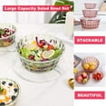 thumbnail image 6 of Piwvid 3pcs Storage Box Fruit Box Fruit Containers with Tureen Bowl Clear Plastic Container Plastic Container Sealed Container Cereal Oatmeal Food Box for Kitchen Pantry Organization, 6 of 6