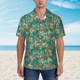 thumbnail image 2 of Pofeuu Autumn Maple Leaves 1 Print Hawaiian Shirt for Men Sleeves Casual Button Down Summer Beach Dress Shirts T-Shirts,XX-Large, 2 of 7