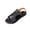 22#Black, variant on Women's Cutout H-Shaped Band Flat Slide Sandals, Square Toe Minimalist Slip-On Casual Summer Slippers