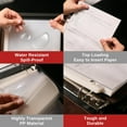thumbnail image 5 of Clear Sheet Protectors, 8.5" x 11", 100 Pack, Durable, Top Load,Reinforced Holes, Acid-Free/Archival Safe, 5 of 6