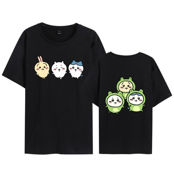 Leveorch Chiikawa Cute Graphic Printed T-shirts Unisex Clothes Summer Fashion Men Women Cotton Short Sleeves