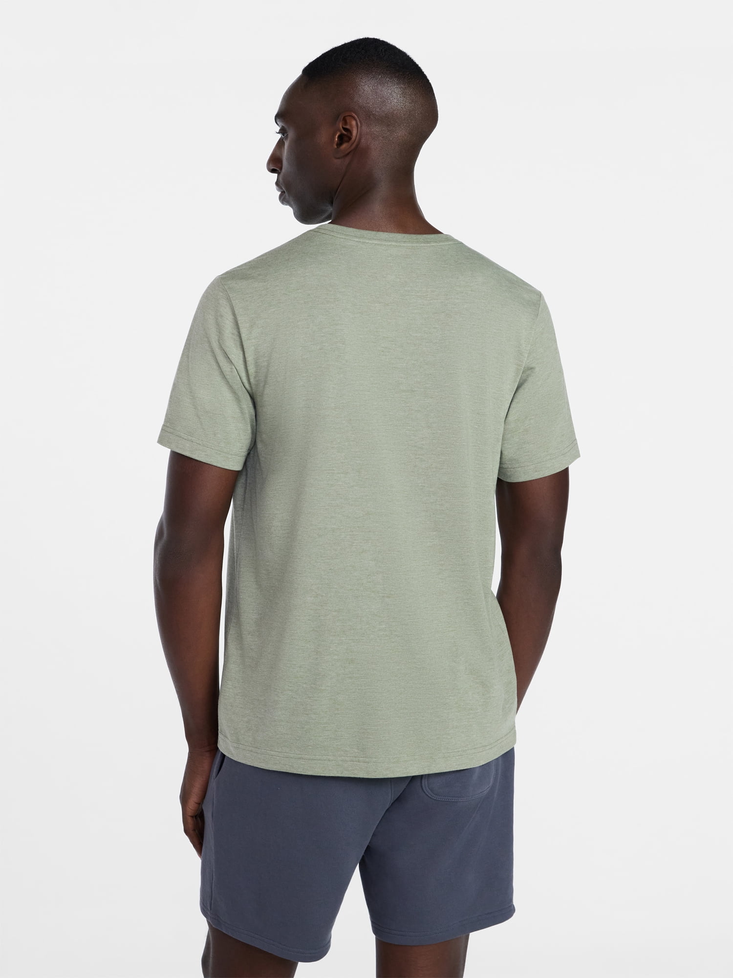George Men's & Big Men's Relaxed Fit Short Sleeve V-Neck Tee, Sizes S-3XL