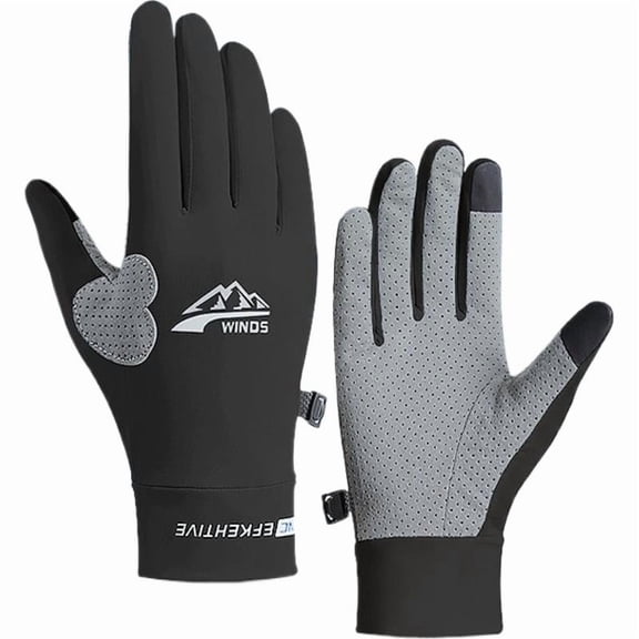 Unisex Finger Fishing Gloves Breathable UV Sun Protection Gloves Grip Outdoor