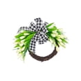 thumbnail image 3 of Corona de flores artificiales, corona colgante para interior y exterior, corona de puerta delantera, corona de primavera para sala de estar, casa, 35CM, 3 of 8