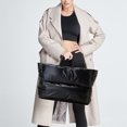thumbnail image 4 of Bolso Elegante Y Hinchado para Mujer Bolso Con Asa Superior Y Acolchado Suave para Viajes Compras (negro), 4 of 8