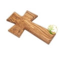 thumbnail image 2 of Holy Wall Cross Made Of Olive Wood | Plain Wooden Cross For Wall | Religious Wall Décor |Perfect Gift For Baptism Communion And Confirmation, 2 of 4