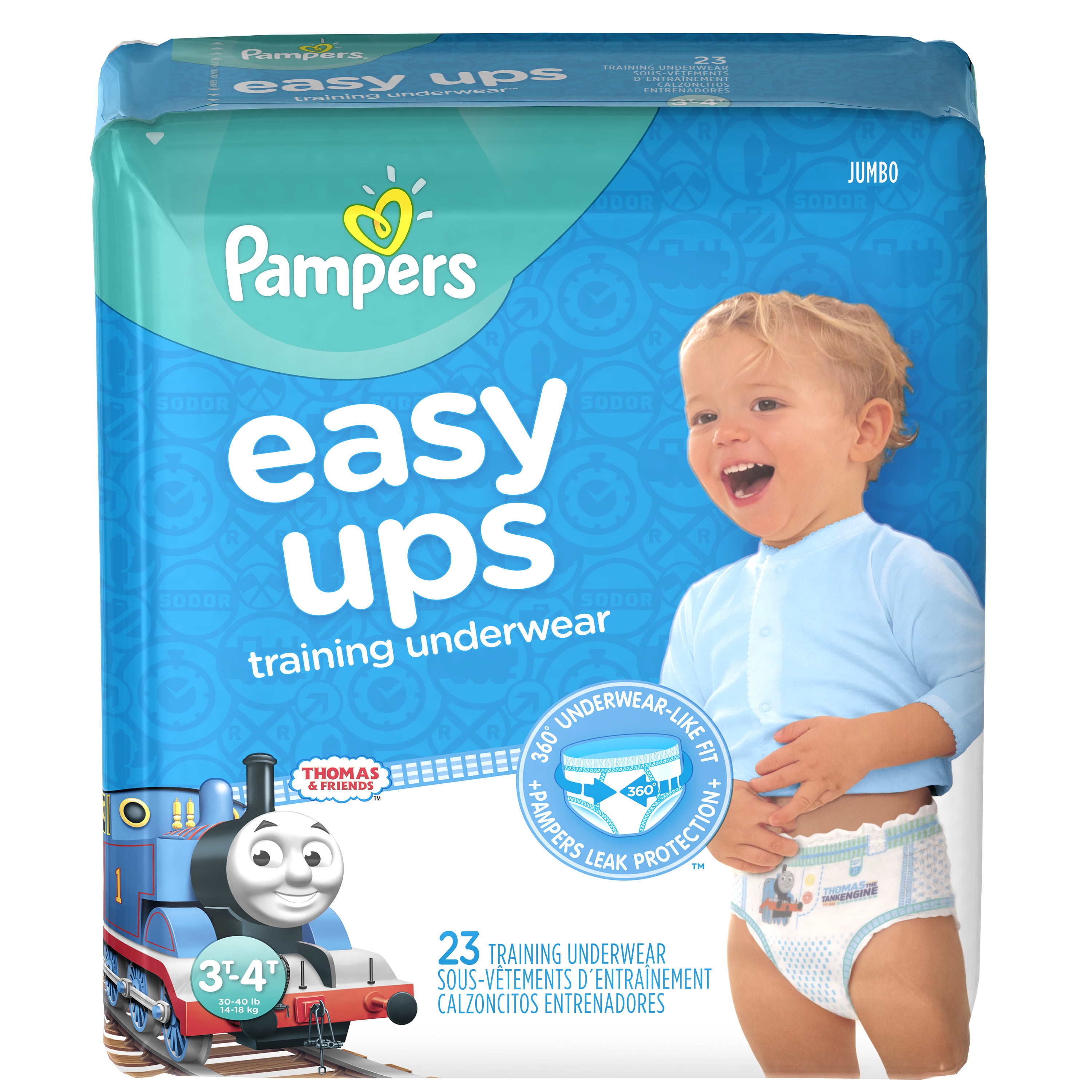 Pampers Easy Ups Boys Training Underwear, Super Pack, Sizes 2-6, 74-46  Count 
